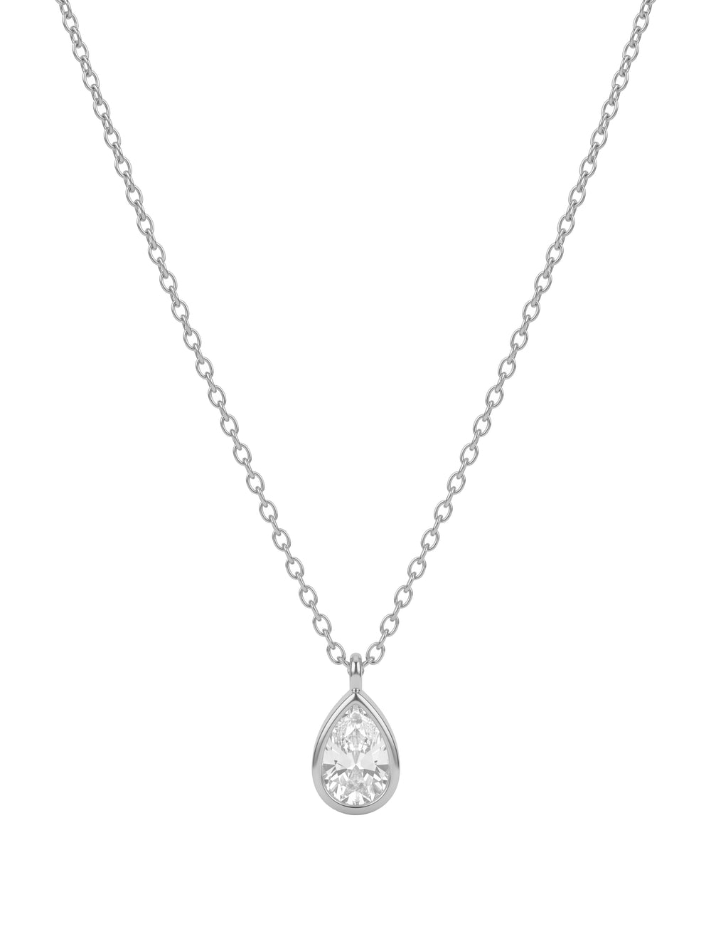 Collar Dije Zirconia Gota