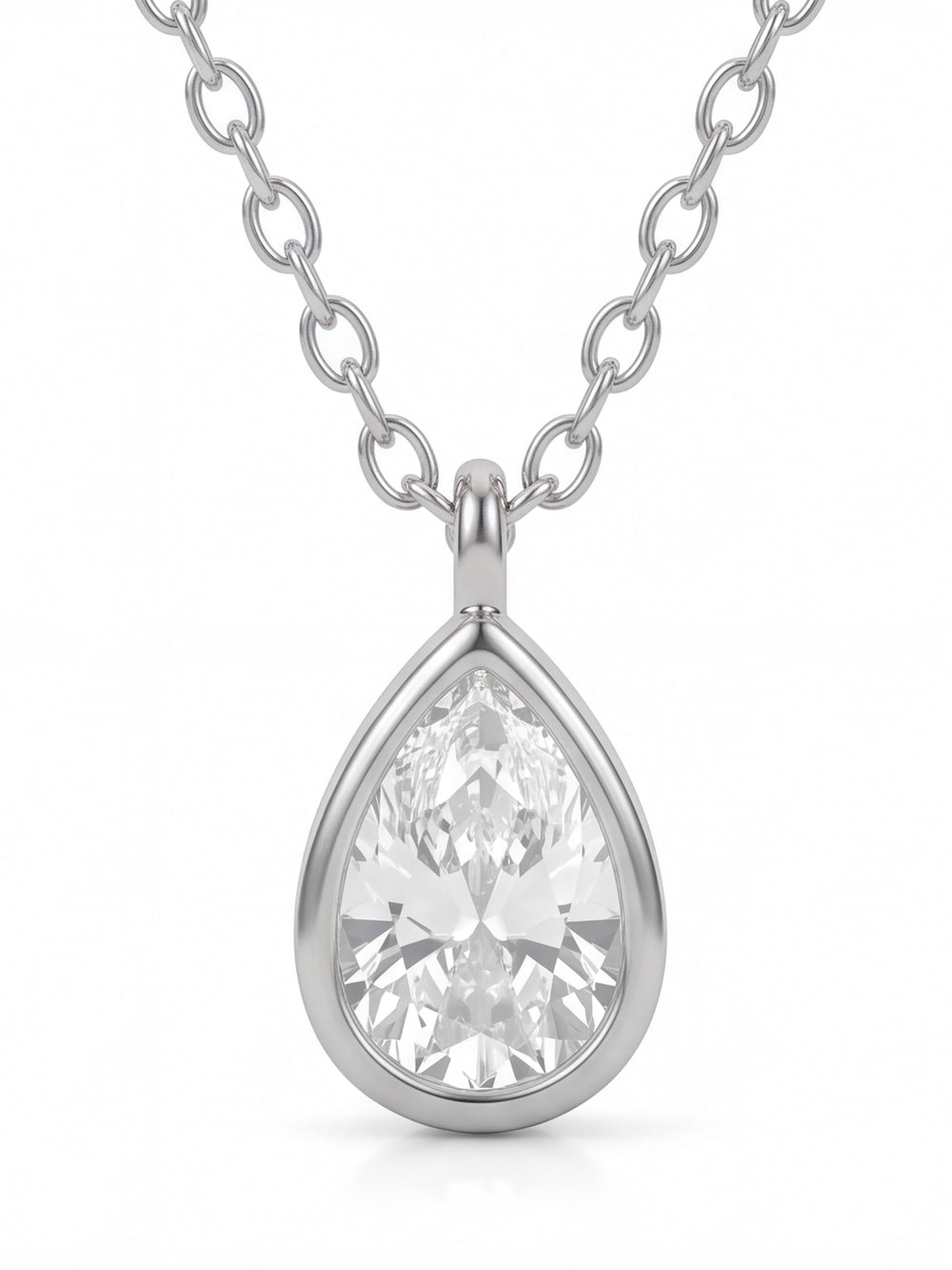 Collar Dije Zirconia Gota