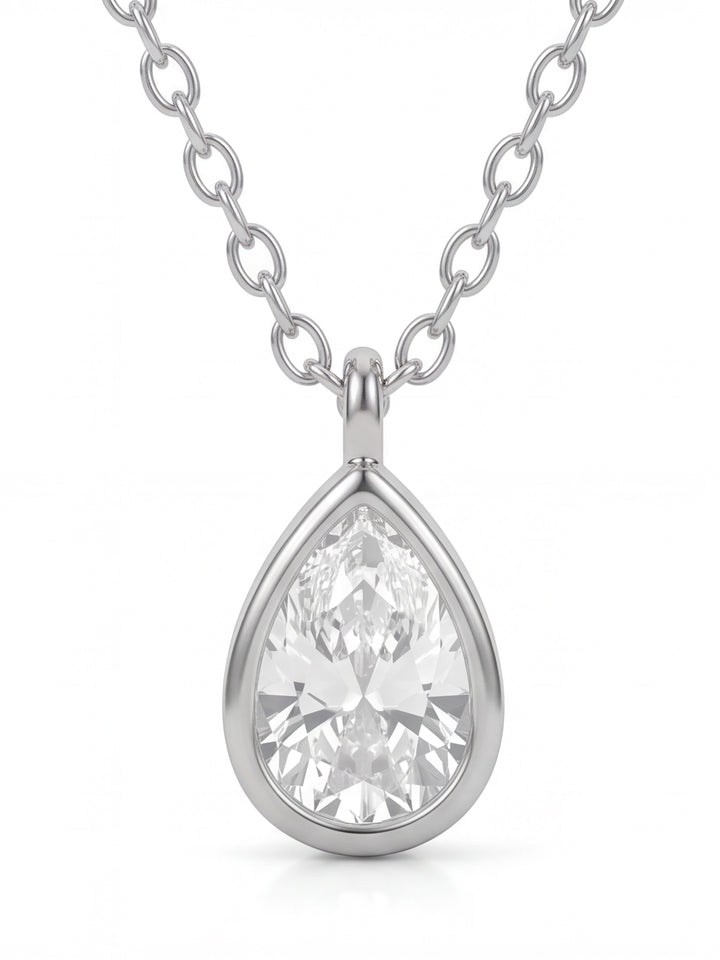 Collar Dije Zirconia Gota