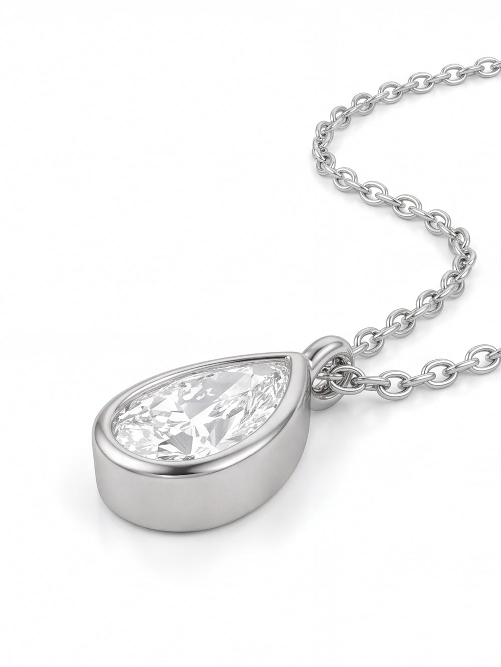 Collar Dije Zirconia Gota