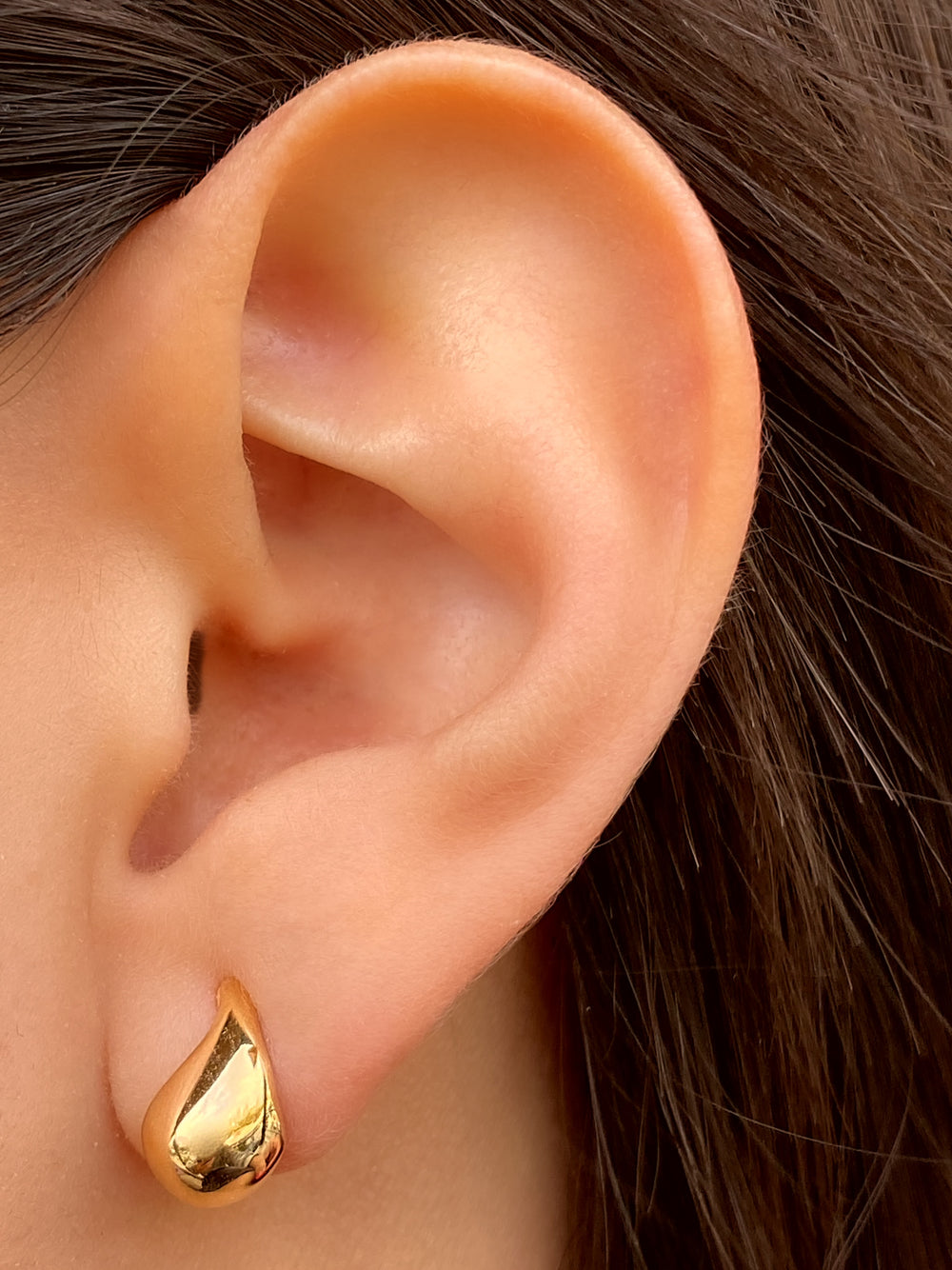 Par Arete Mini Gota Hueco