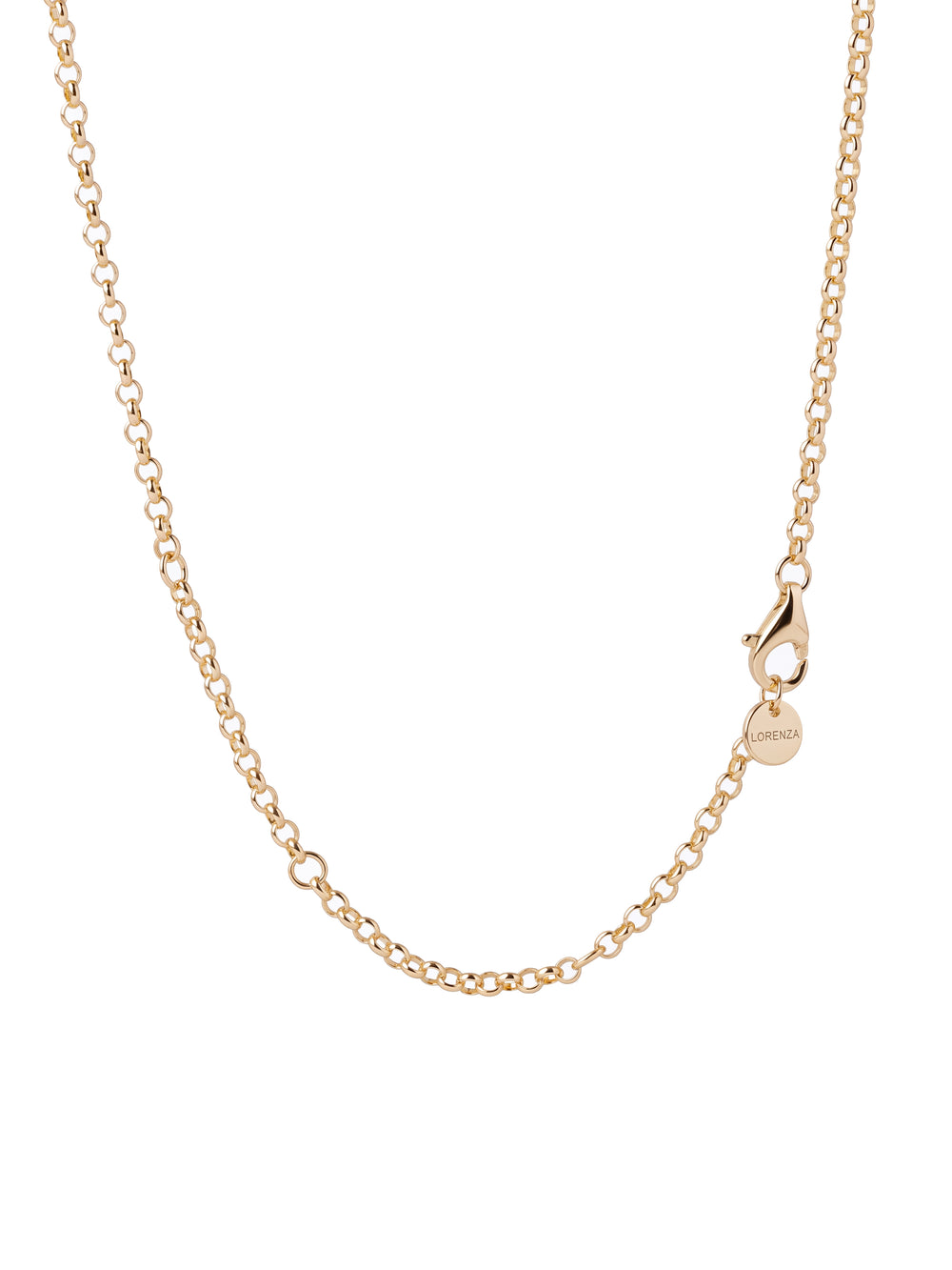 Collar Eslabones Con Dije Gota Y Zirconia