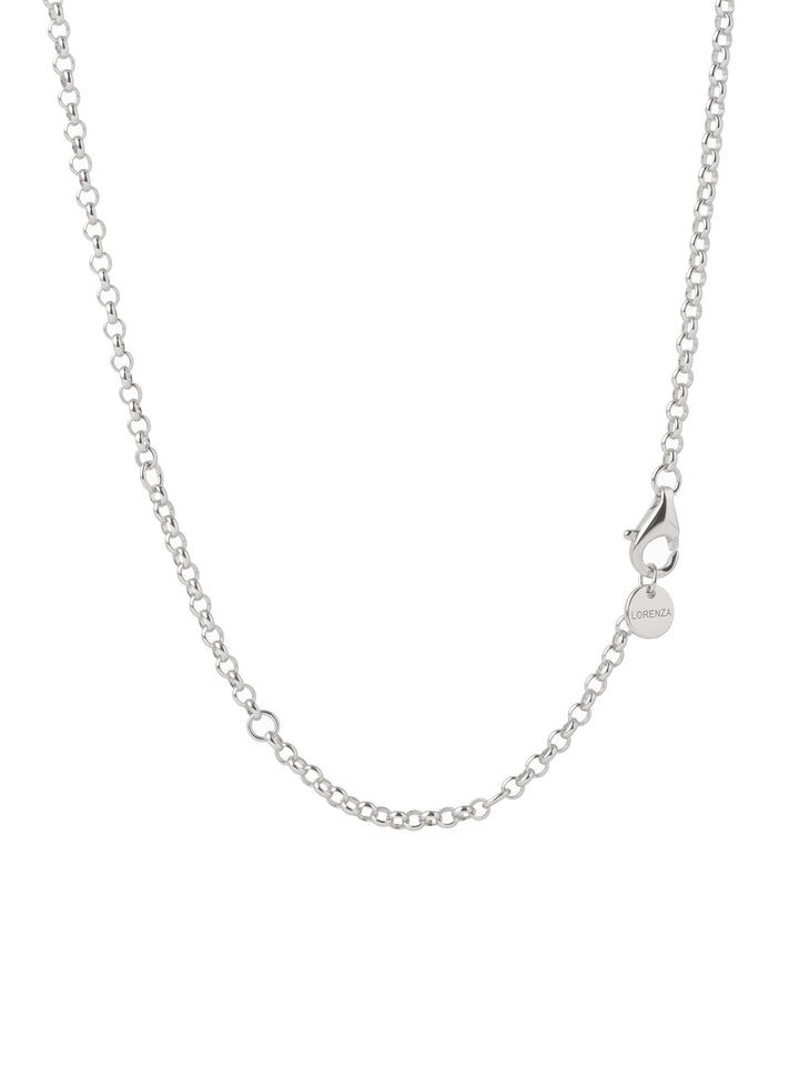 Collar Eslabones Con Dije Gota Y Zirconia