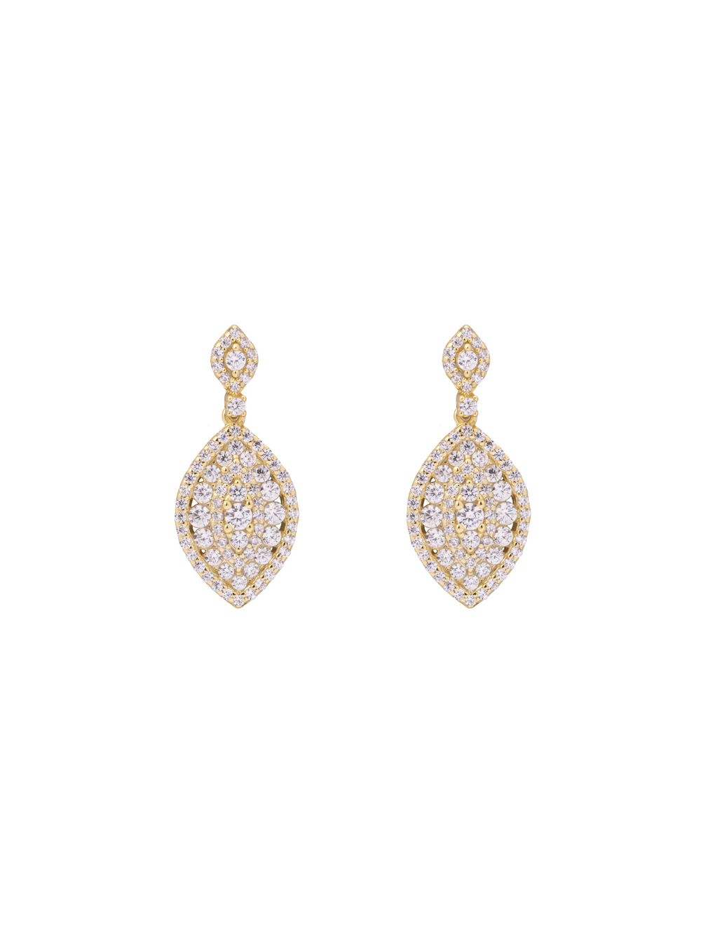 Par Arete Forma Gota Con Zirconias