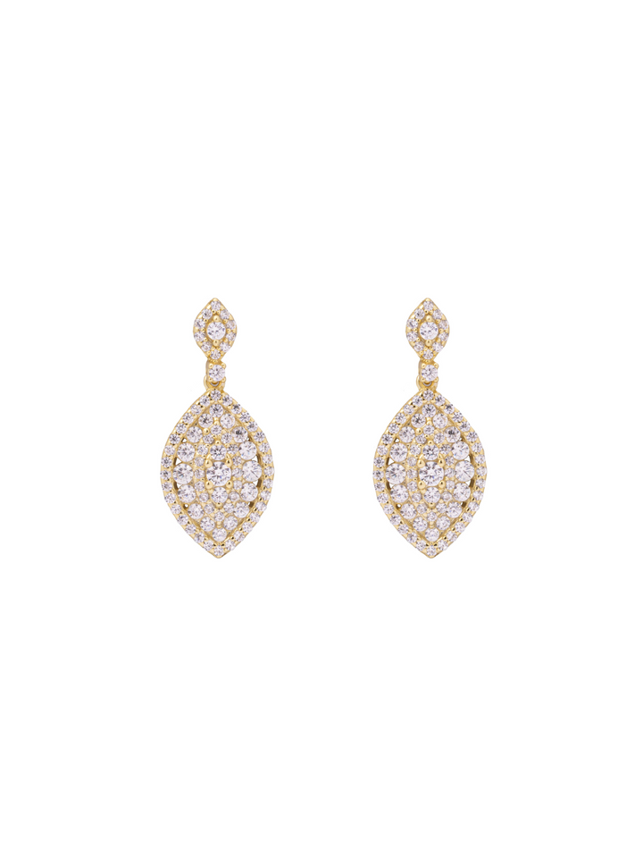 Par Arete Forma Gota Con Zirconias