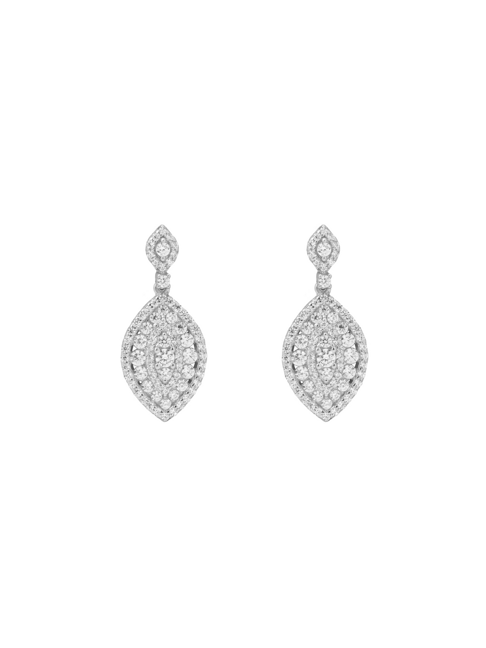 Par Arete Forma Gota Con Zirconias