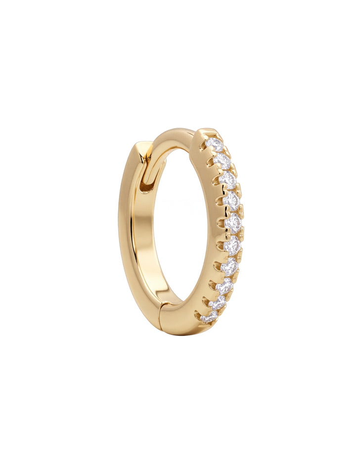 Arracada Con Zirconias 10 mm