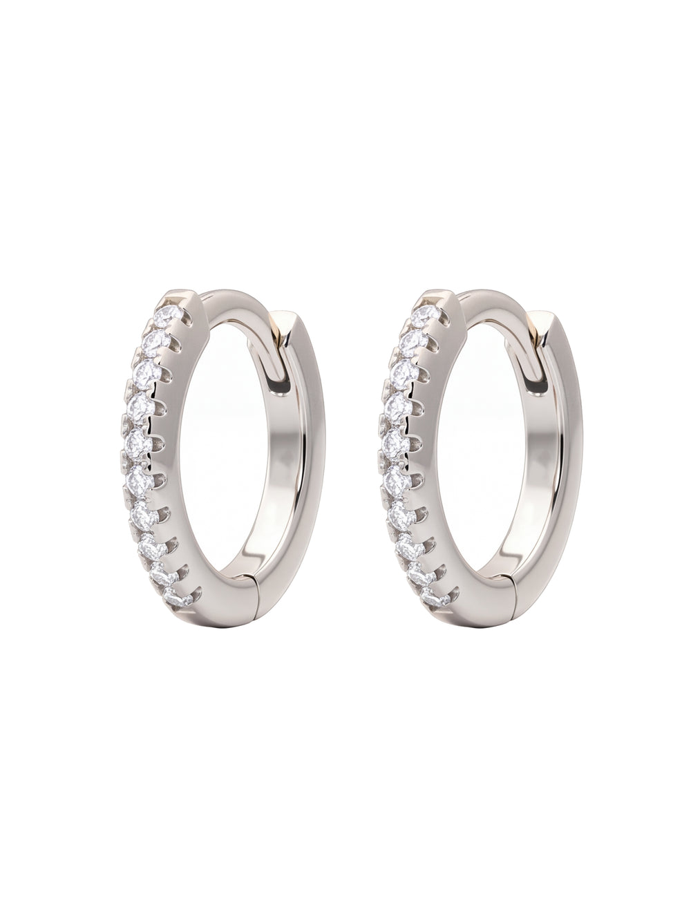 Arracada Con Zirconias 10 mm
