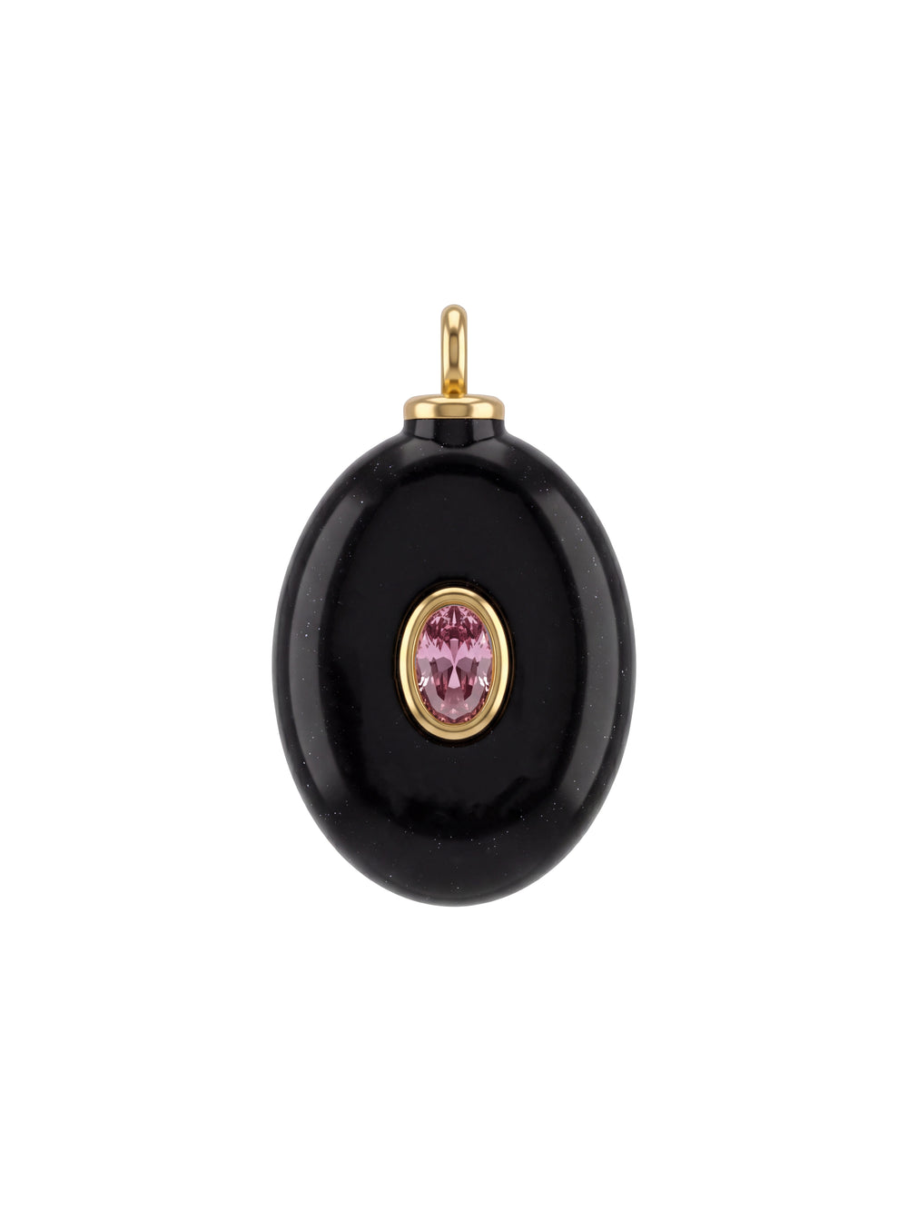 Dije Gota Piedra Obsidiana
