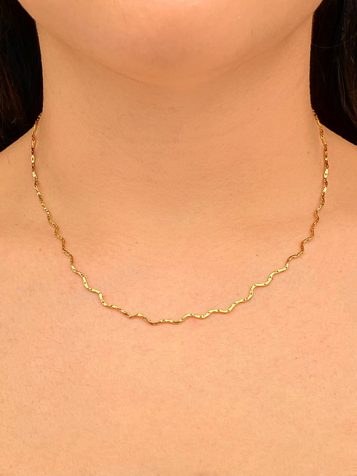 Collar Eslabones Ondulados