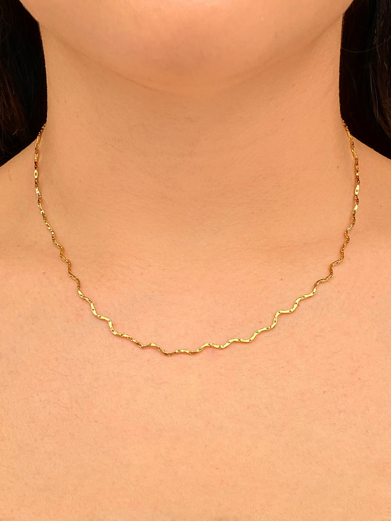 Collar Eslabones Ondulados