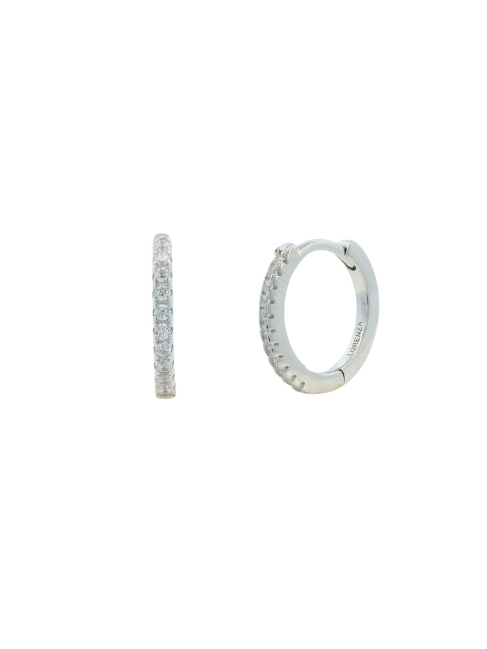 Arracada Con Zirconias 12 mm