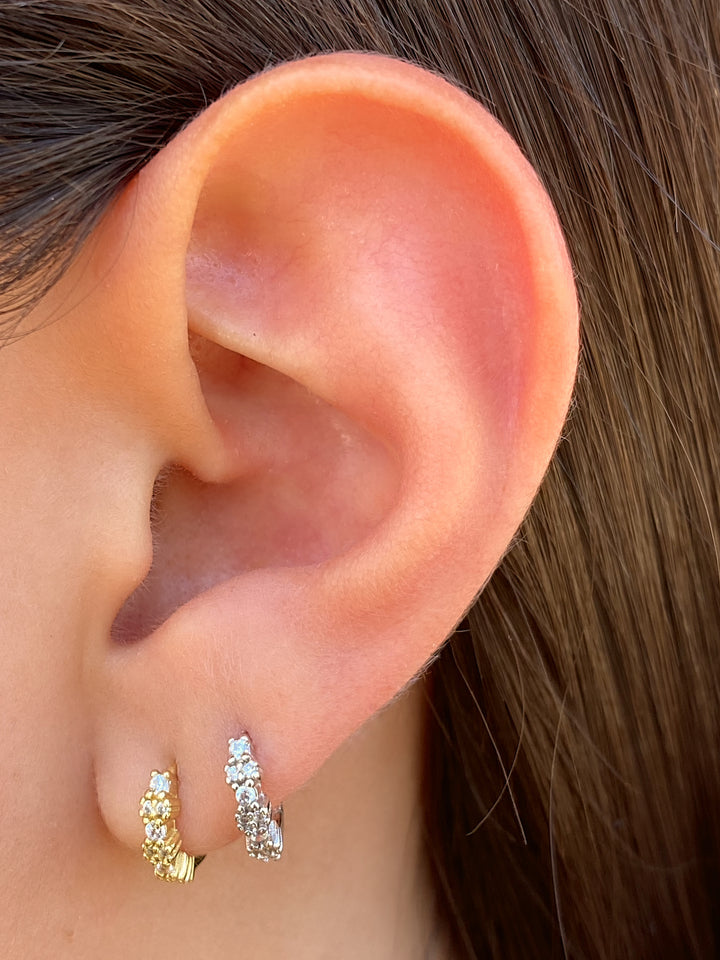 Arracada Flor Zirconias