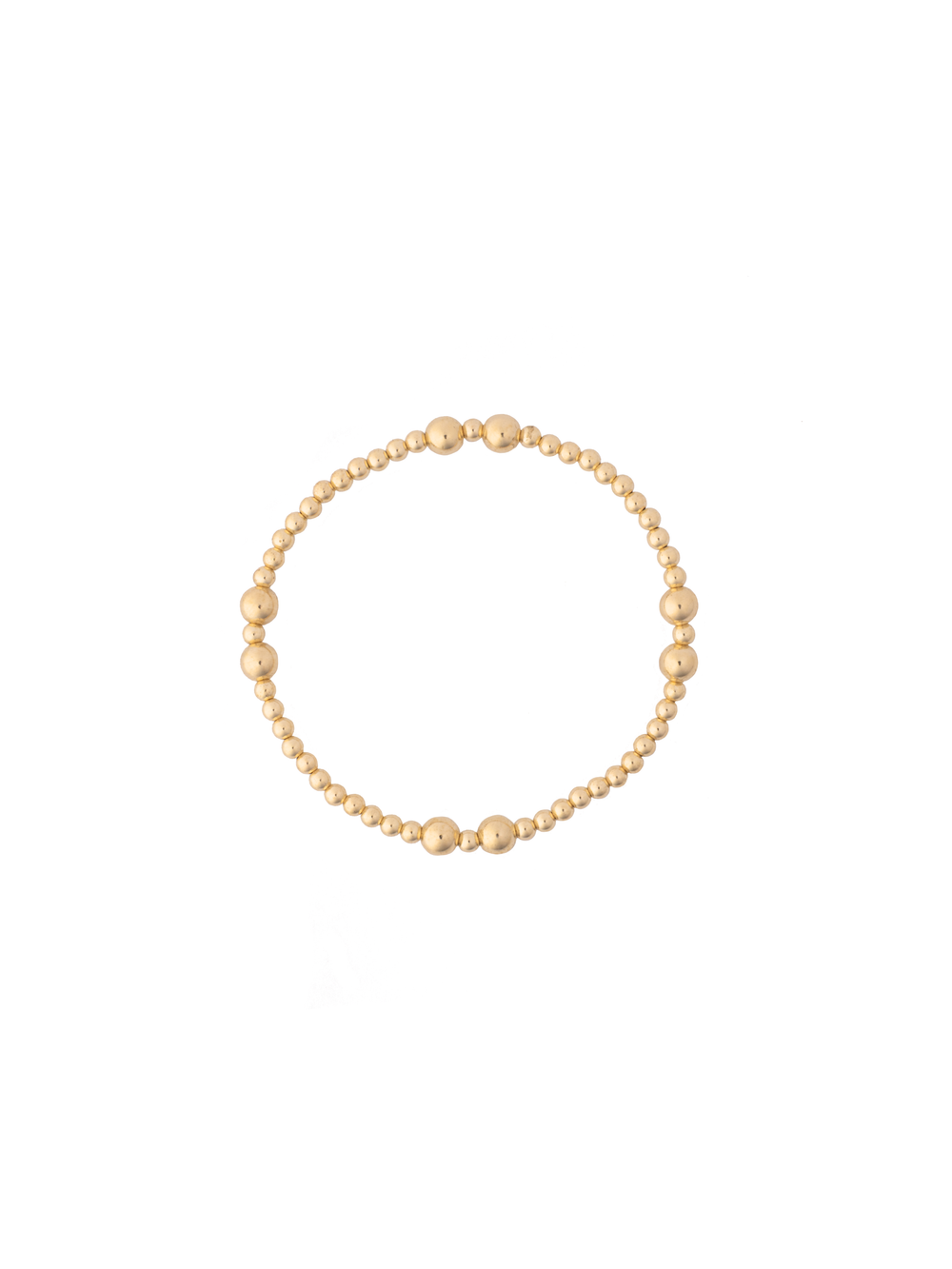 Pulseras Bolitas Intercaladas Gold Filled