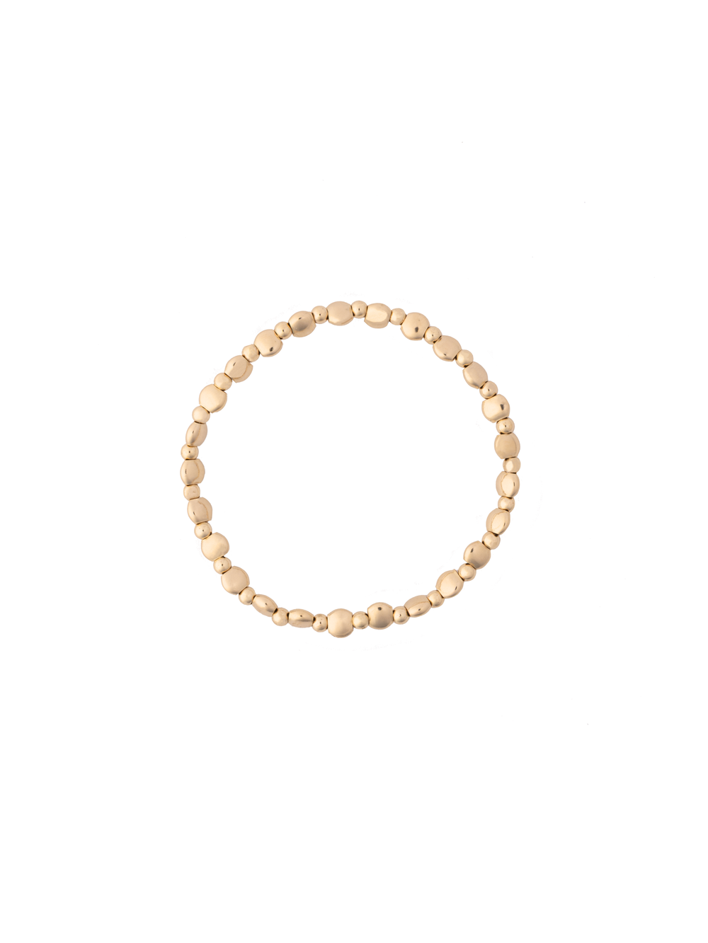 Pulseras Bolitas Intercaladas Gold Filled