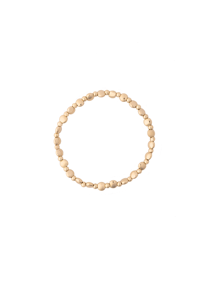 Pulseras Bolitas Intercaladas Gold Filled