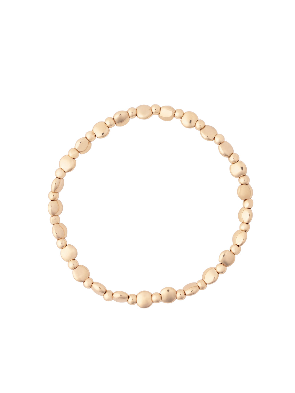 Pulseras Bolitas Irregulares GoldFilled 3 mm y 5 mm