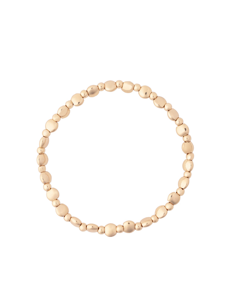 Pulseras Bolitas Irregulares GoldFilled 3 mm y 5 mm