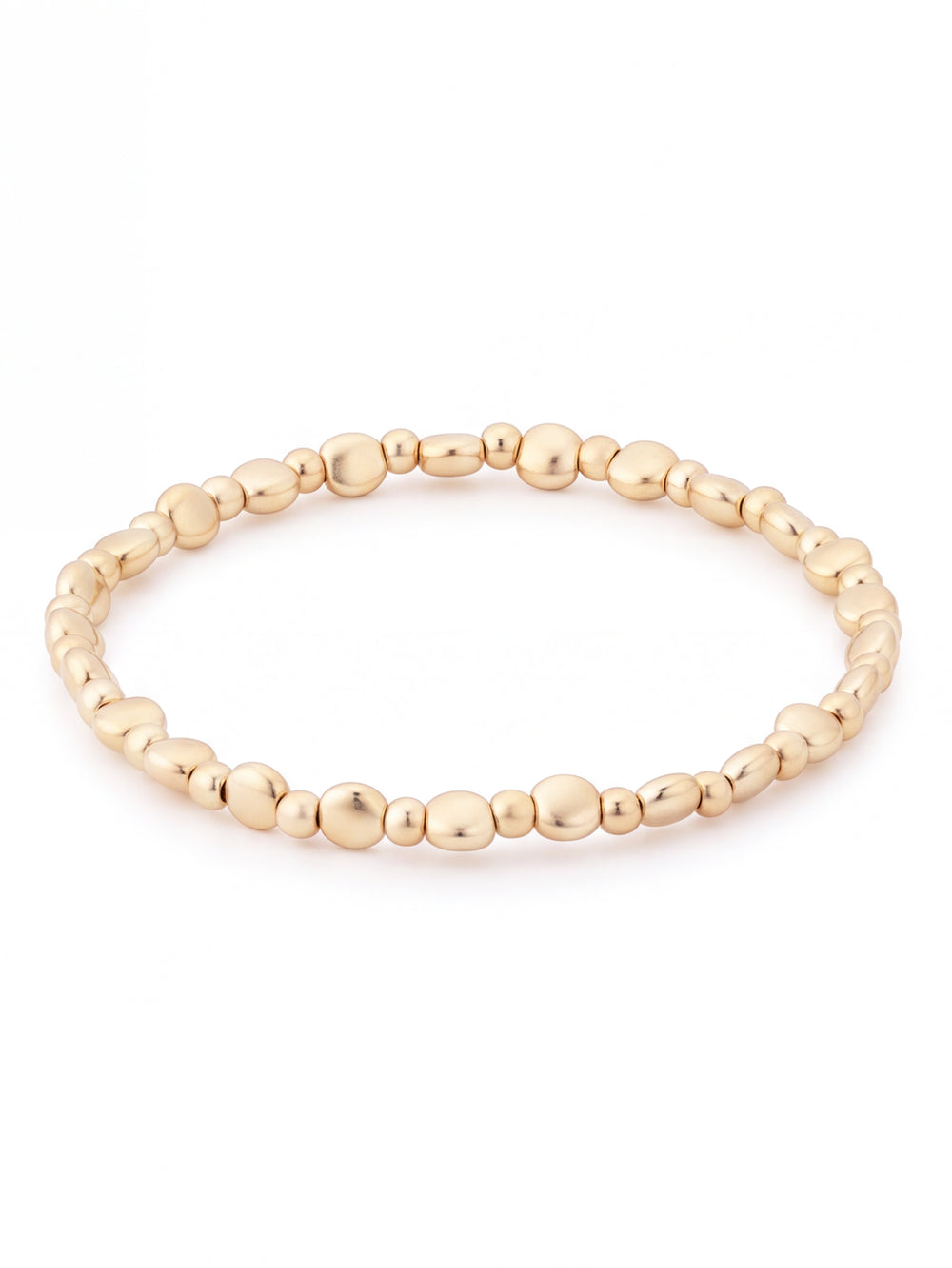Pulseras Bolitas Irregulares GoldFilled 3 mm y 5 mm