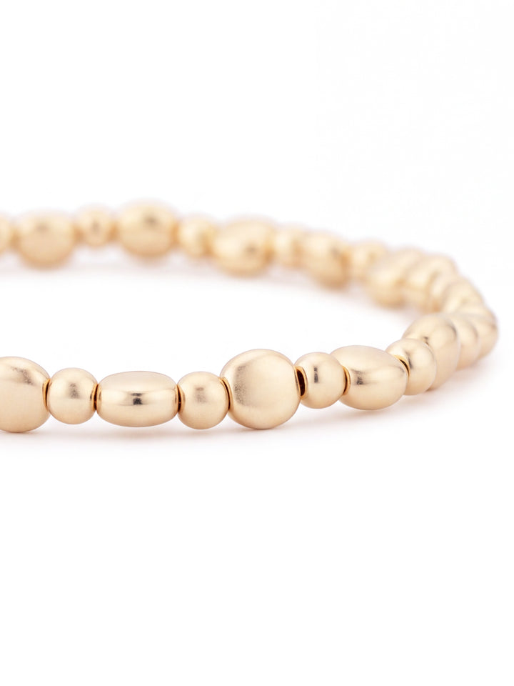 Pulseras Bolitas Irregulares GoldFilled 3 mm y 5 mm