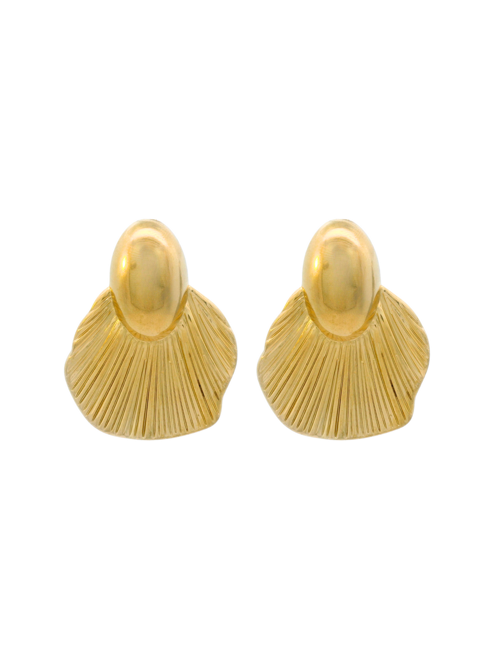 Par Arete Ovalo Con Petalo