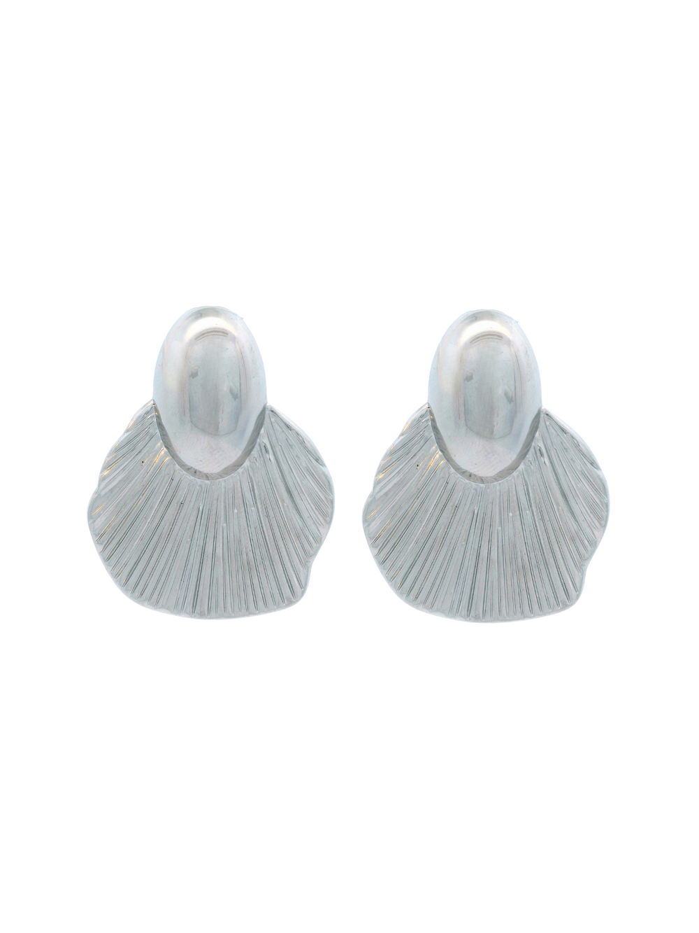 Par Arete Ovalo Con Petalo