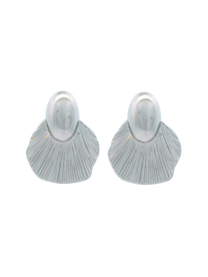 Par Arete Ovalo Con Petalo