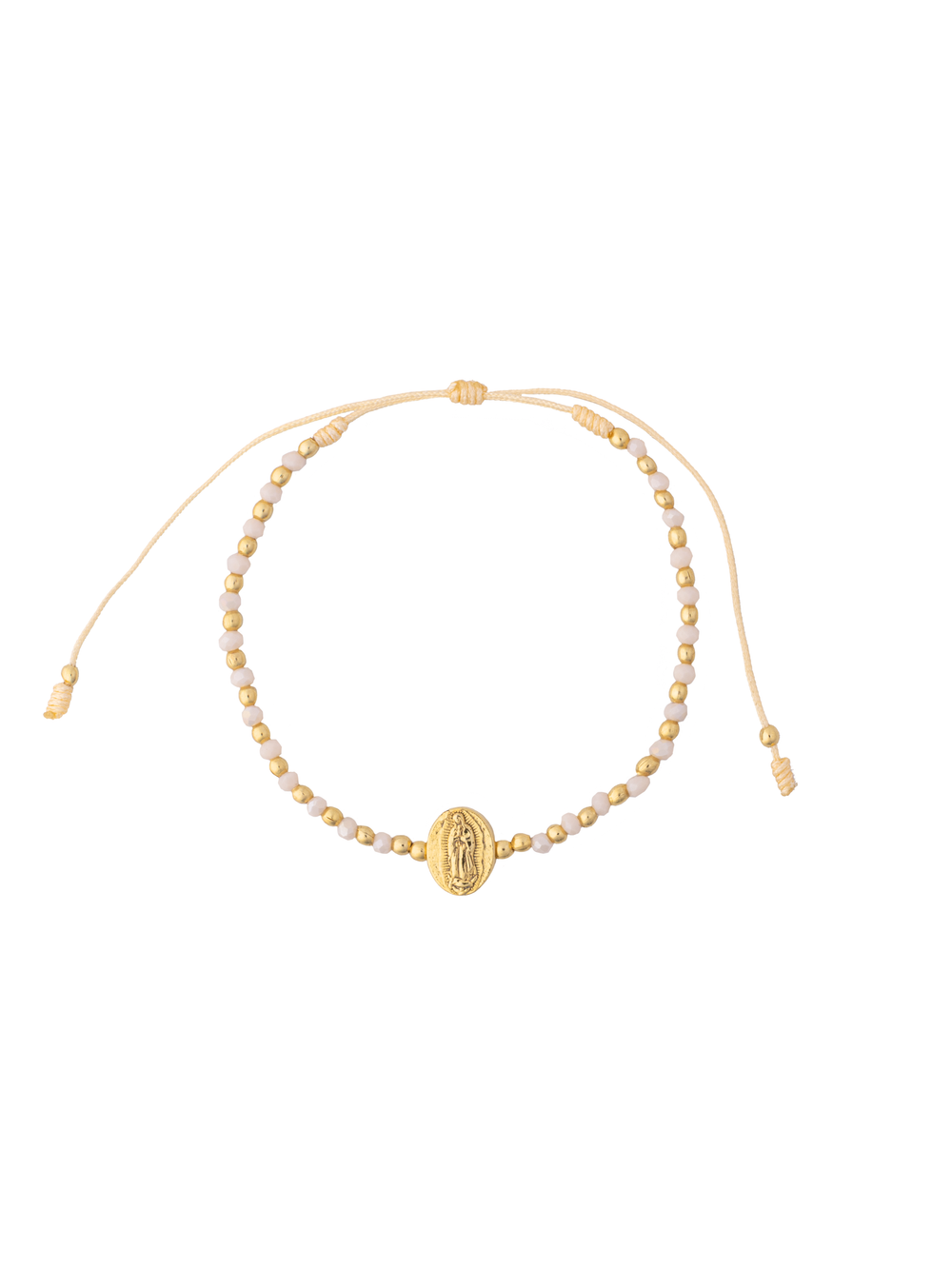 Pulsera Piedritas y Virgen