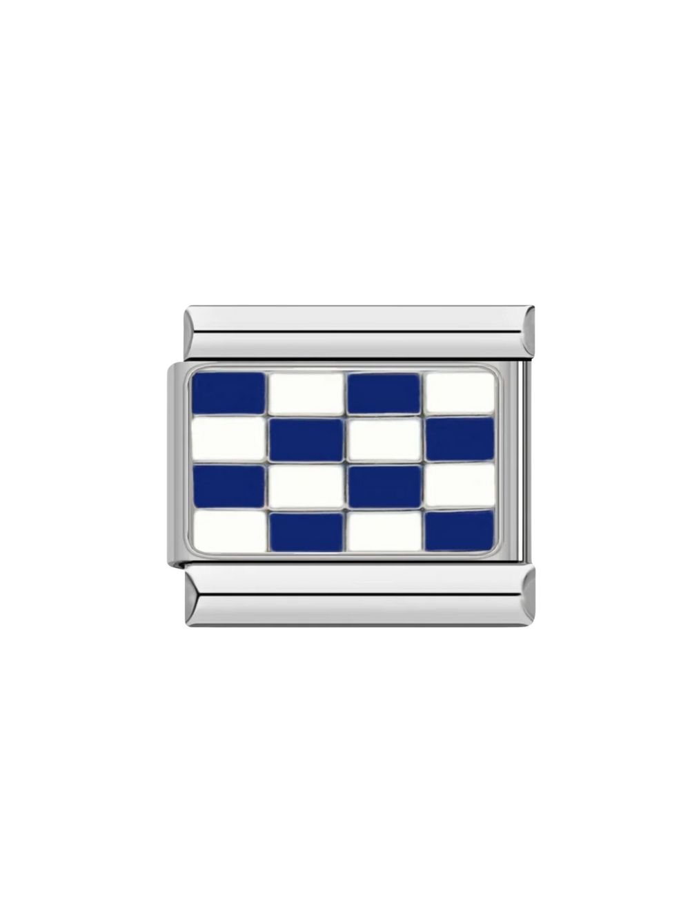 Charm Cuadros Blanco y Azul