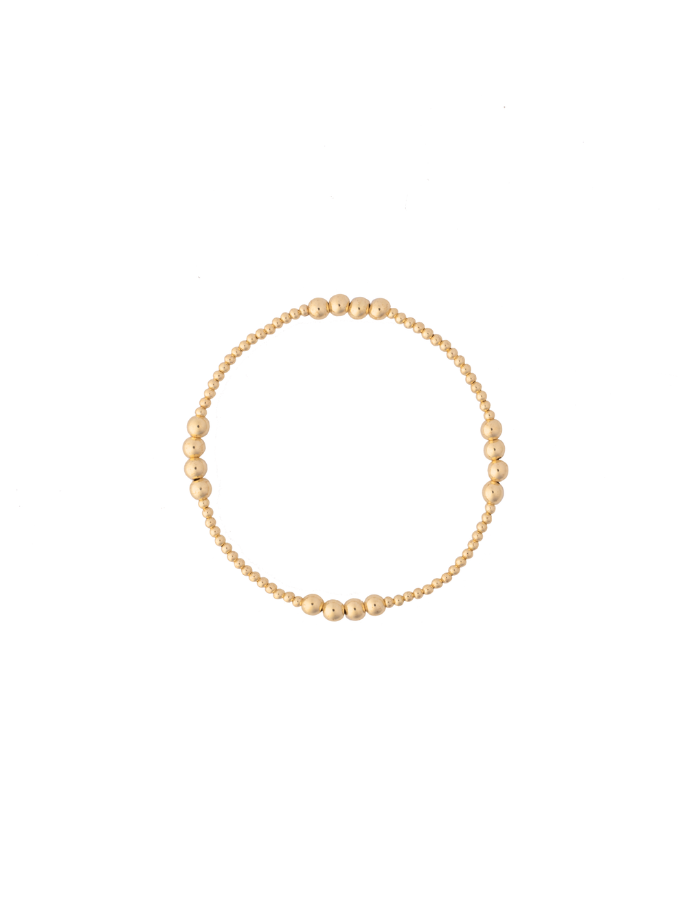 Pulseras Bolitas Intercaladas Gold Filled