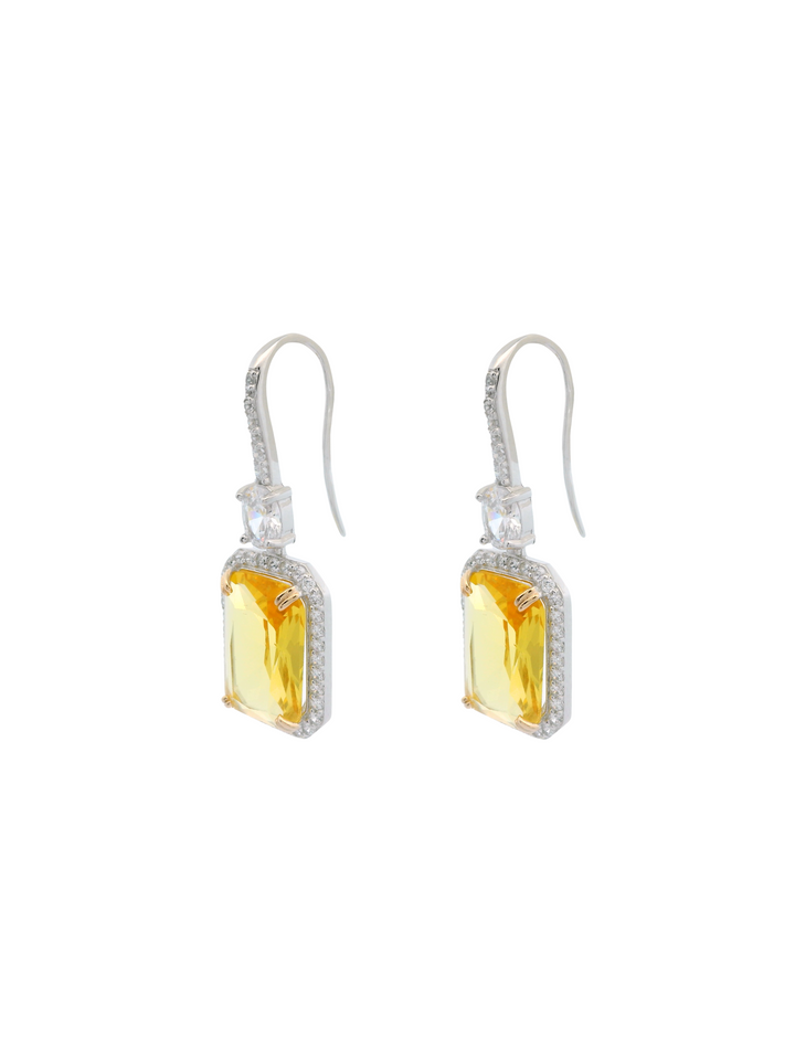 Par Arete Baguette Con Zirconias
