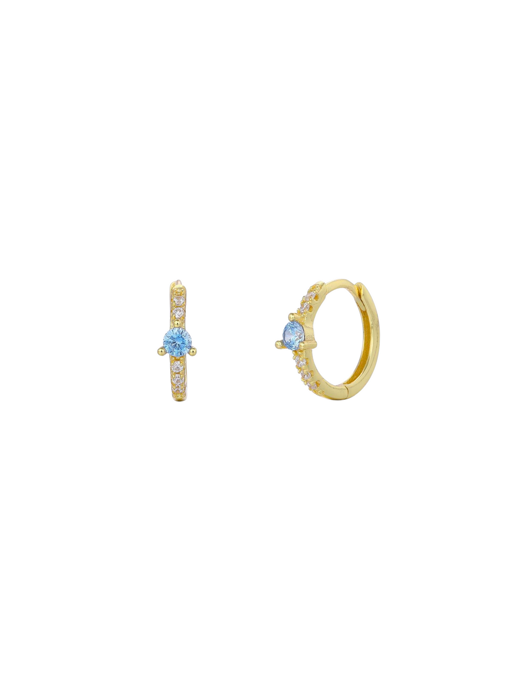 Arracada Con Zirconia Celeste