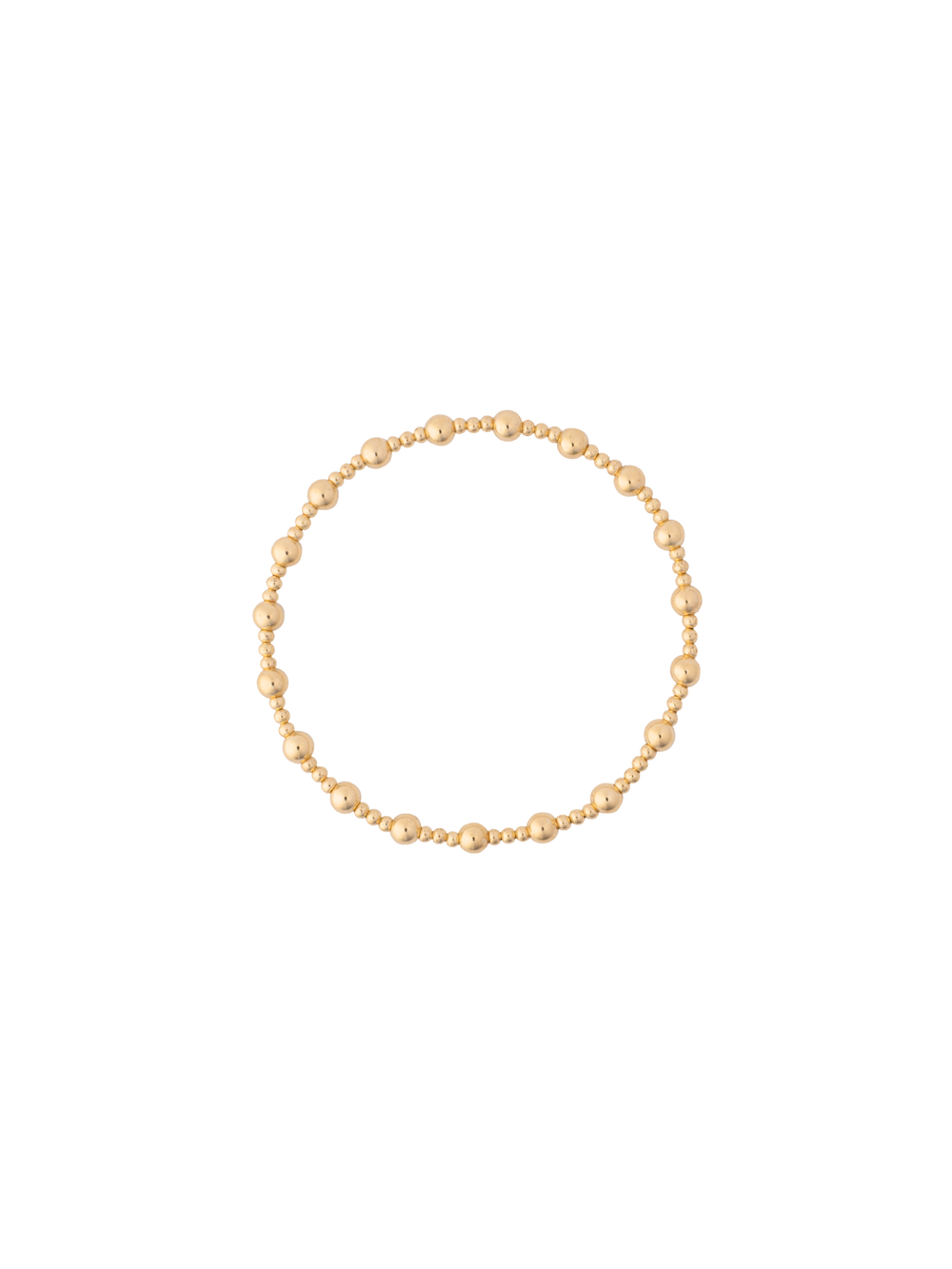 Pulseras Bolitas Intercaladas Gold Filled