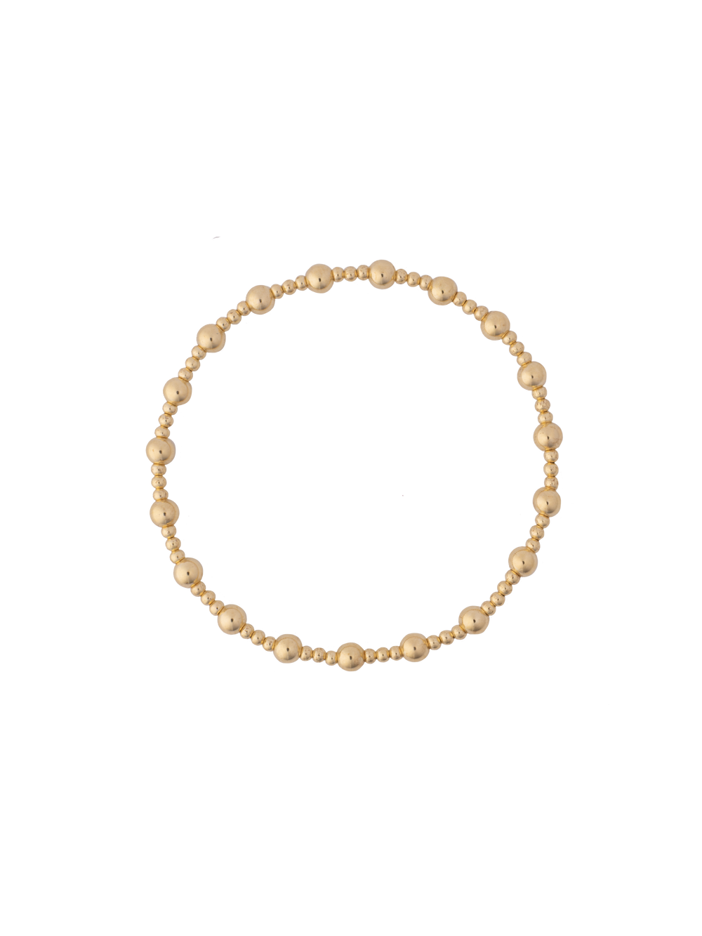 Pulseras Bolitas Intercaladas Gold Filled
