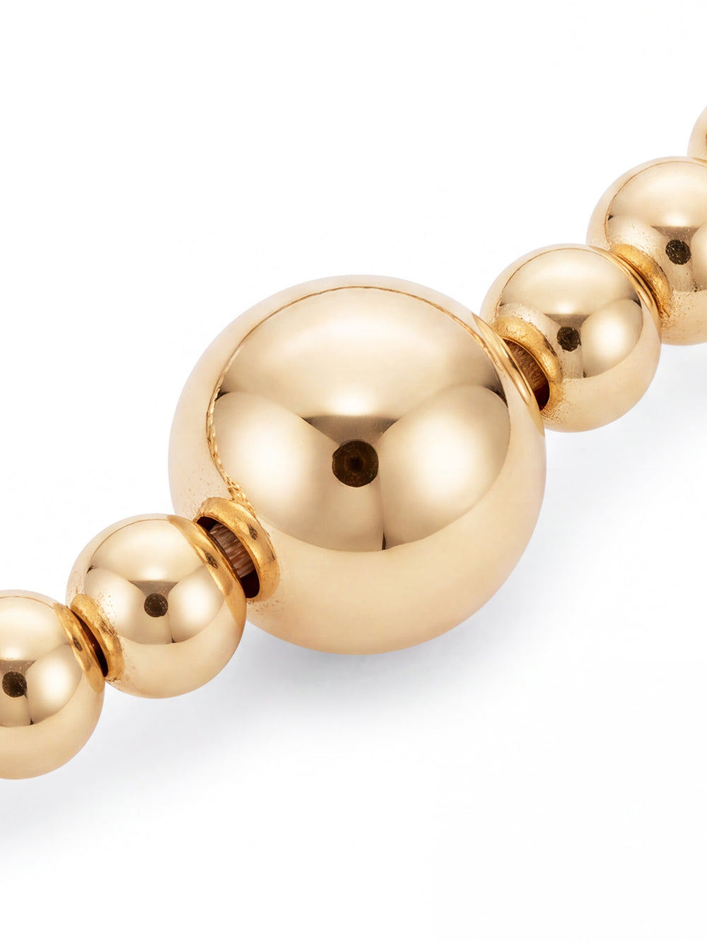 Pulsera Bolitas Gold Filled 2 mm y 5 mm