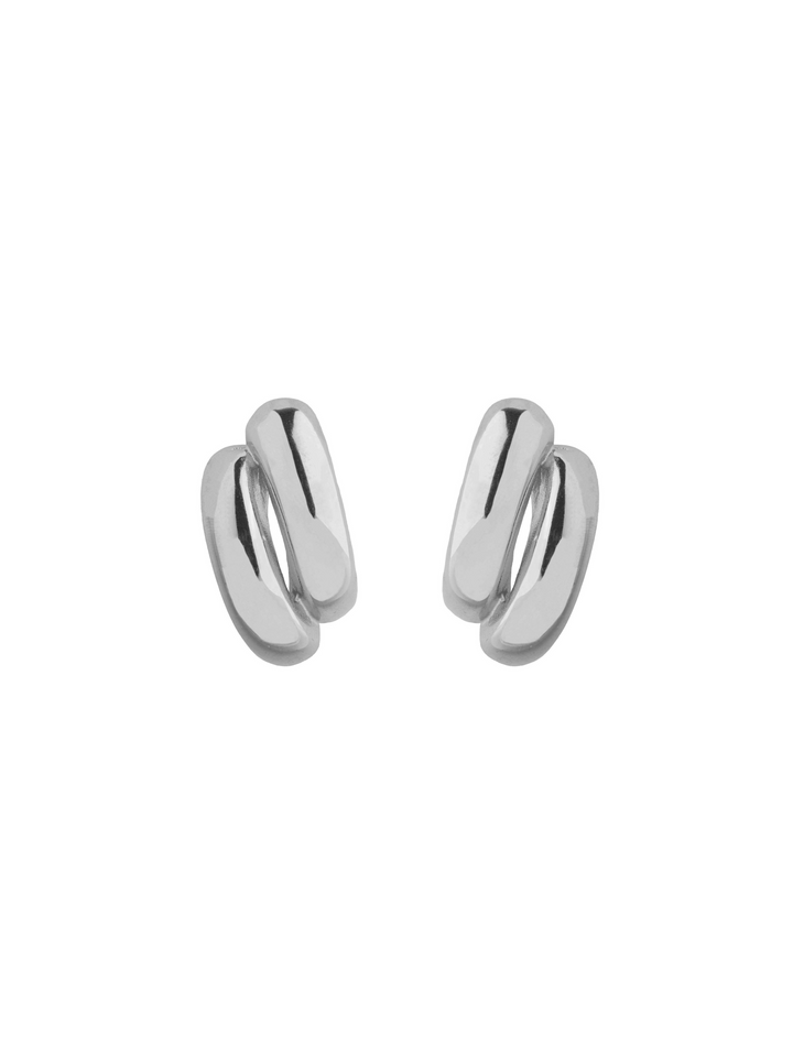 Par Arete Doble Linea Chunky