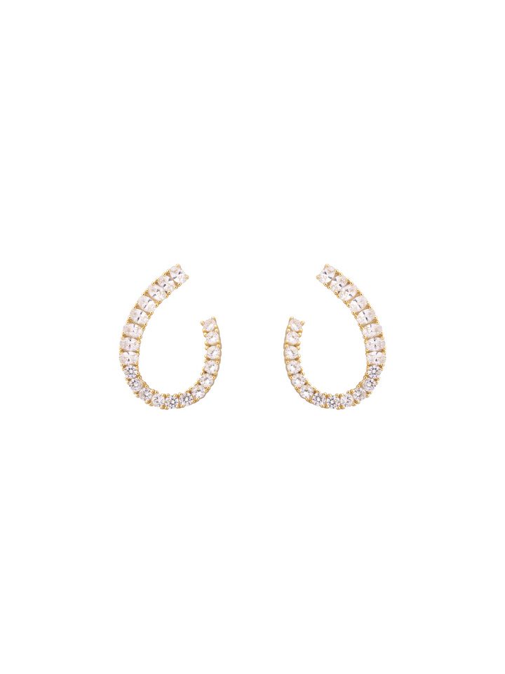 Par Arete Curva Abierta Con Zirconias