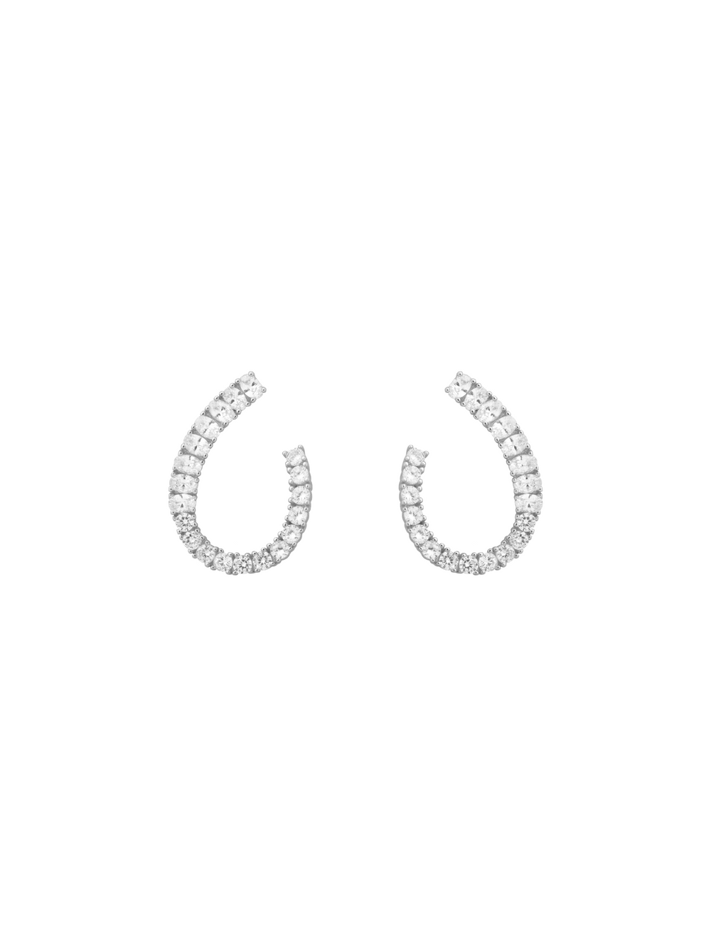 Par Arete Curva Abierta Con Zirconias