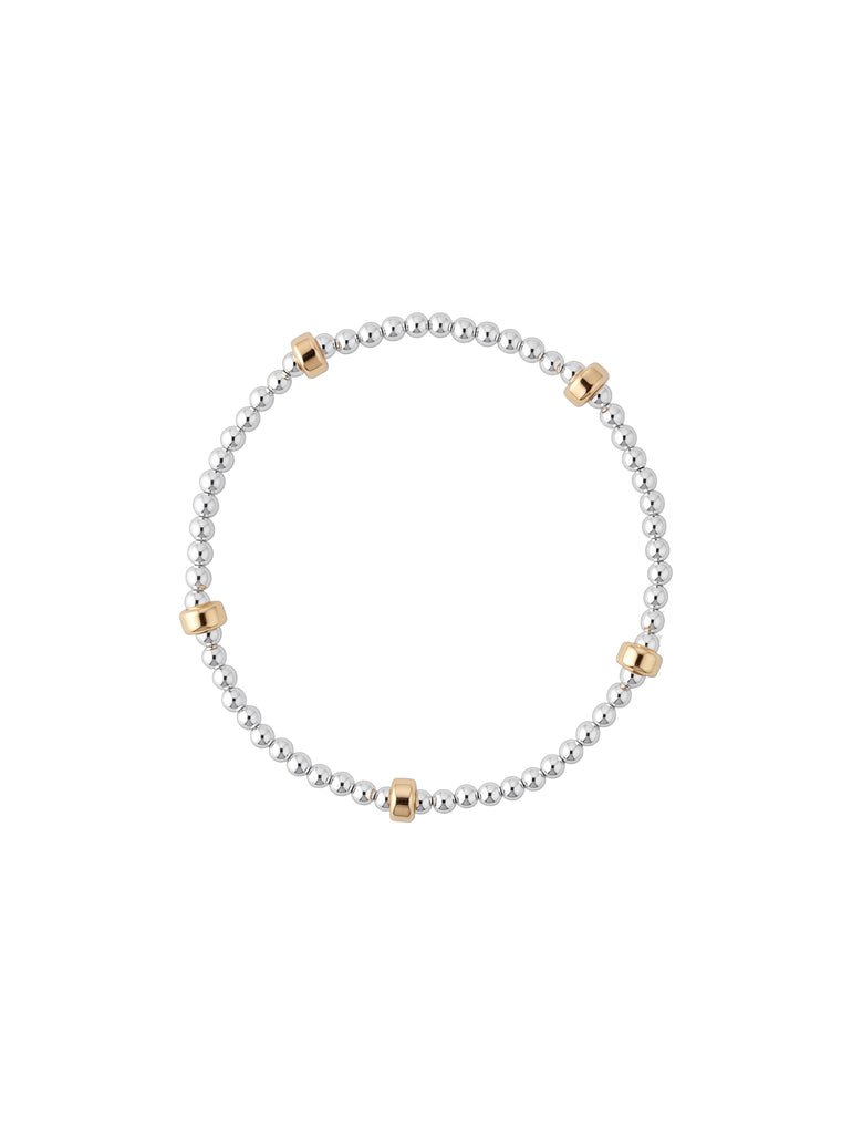 Pulseras Bolitas Con Rondel Gold Filled