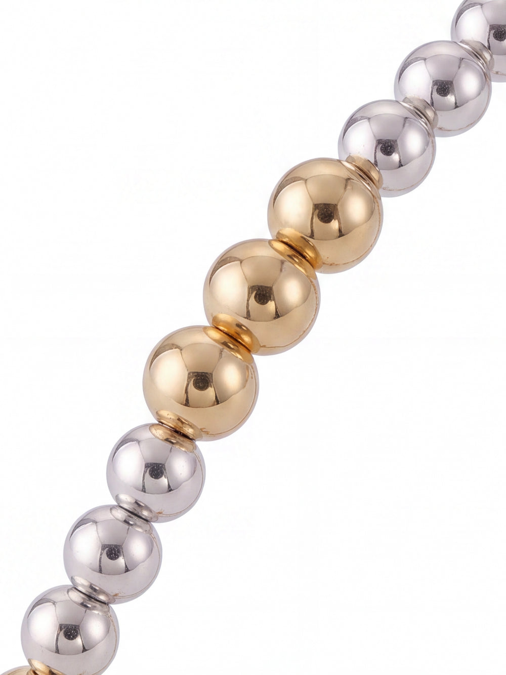 Pulseras Bolitas Combinadas Gold Filled 3 mm y 4 mm