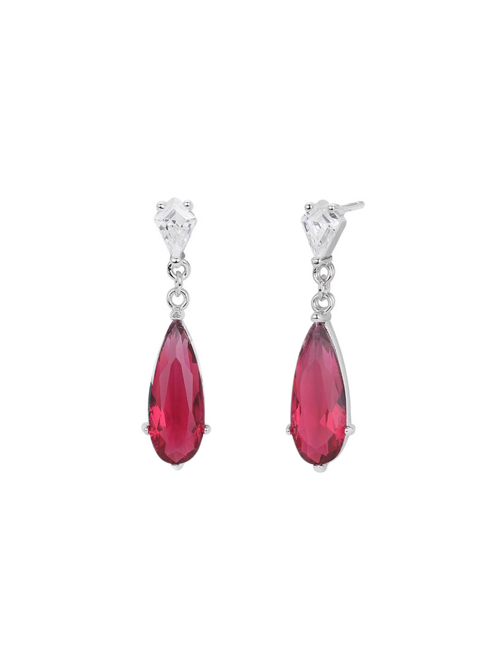 Par Arete Con Gota Zirconia