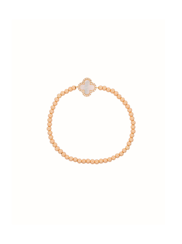 Pulsera Con Trebol Gold Filled