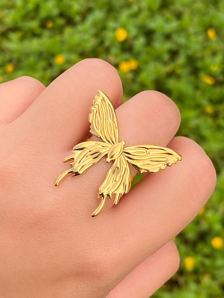 Anillo Mariposa Chunky
