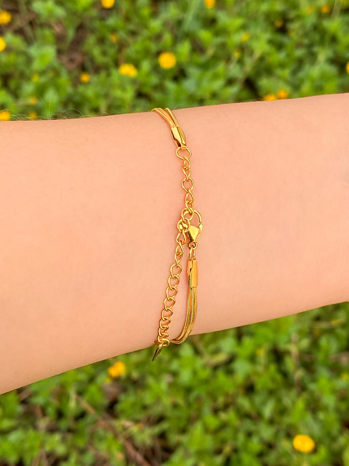 Pulsera Triple Delgada