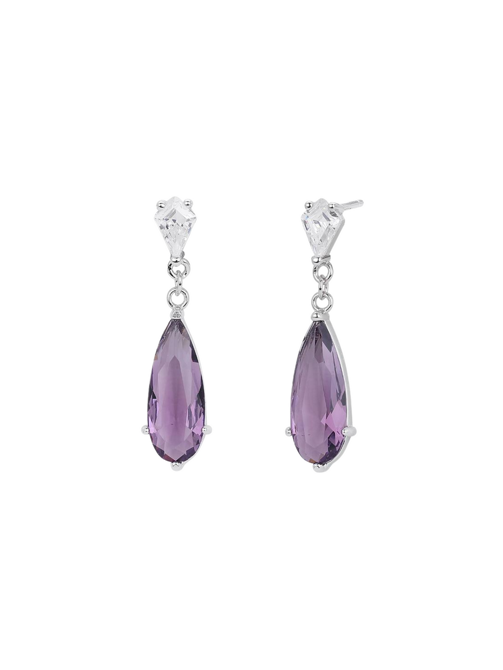 Par Arete Con Gota Zirconia