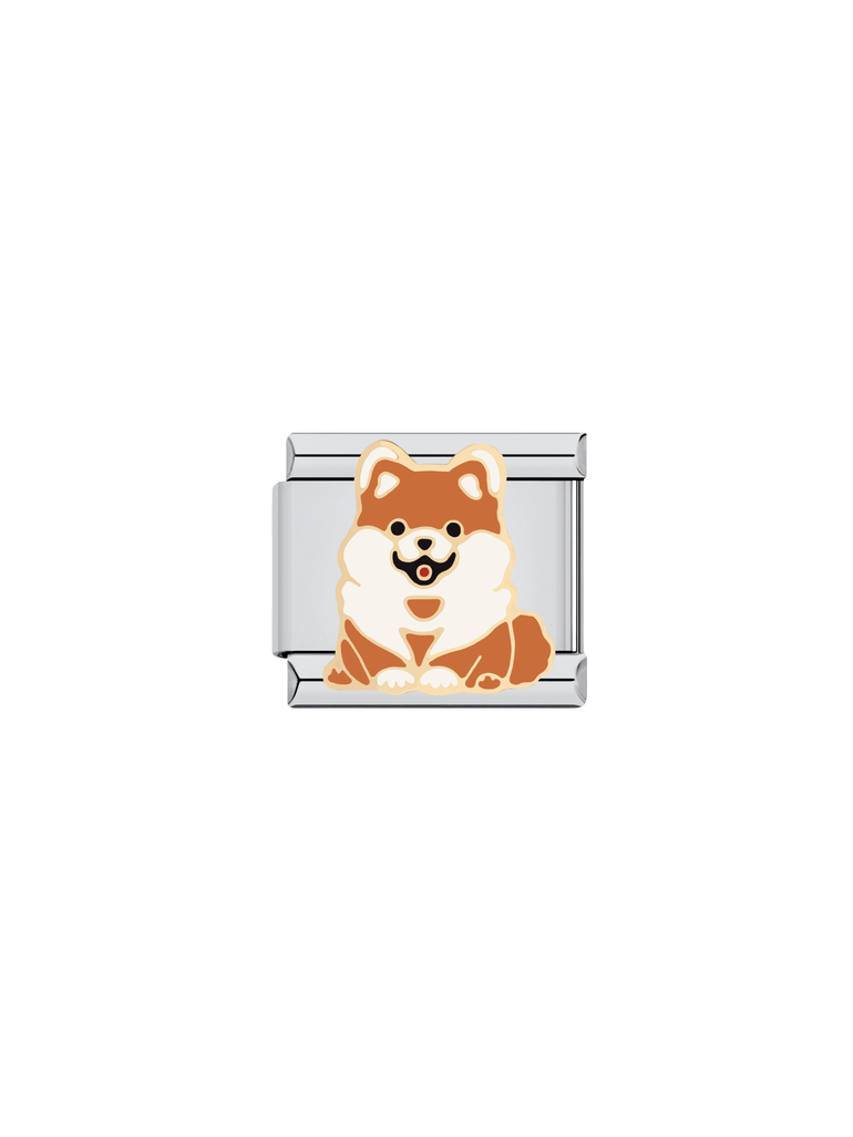 Charm Perro Akita Naranja