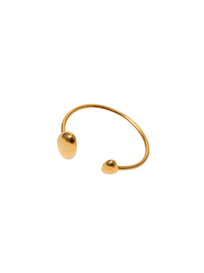 Brazalete Dorado Doble Circulo