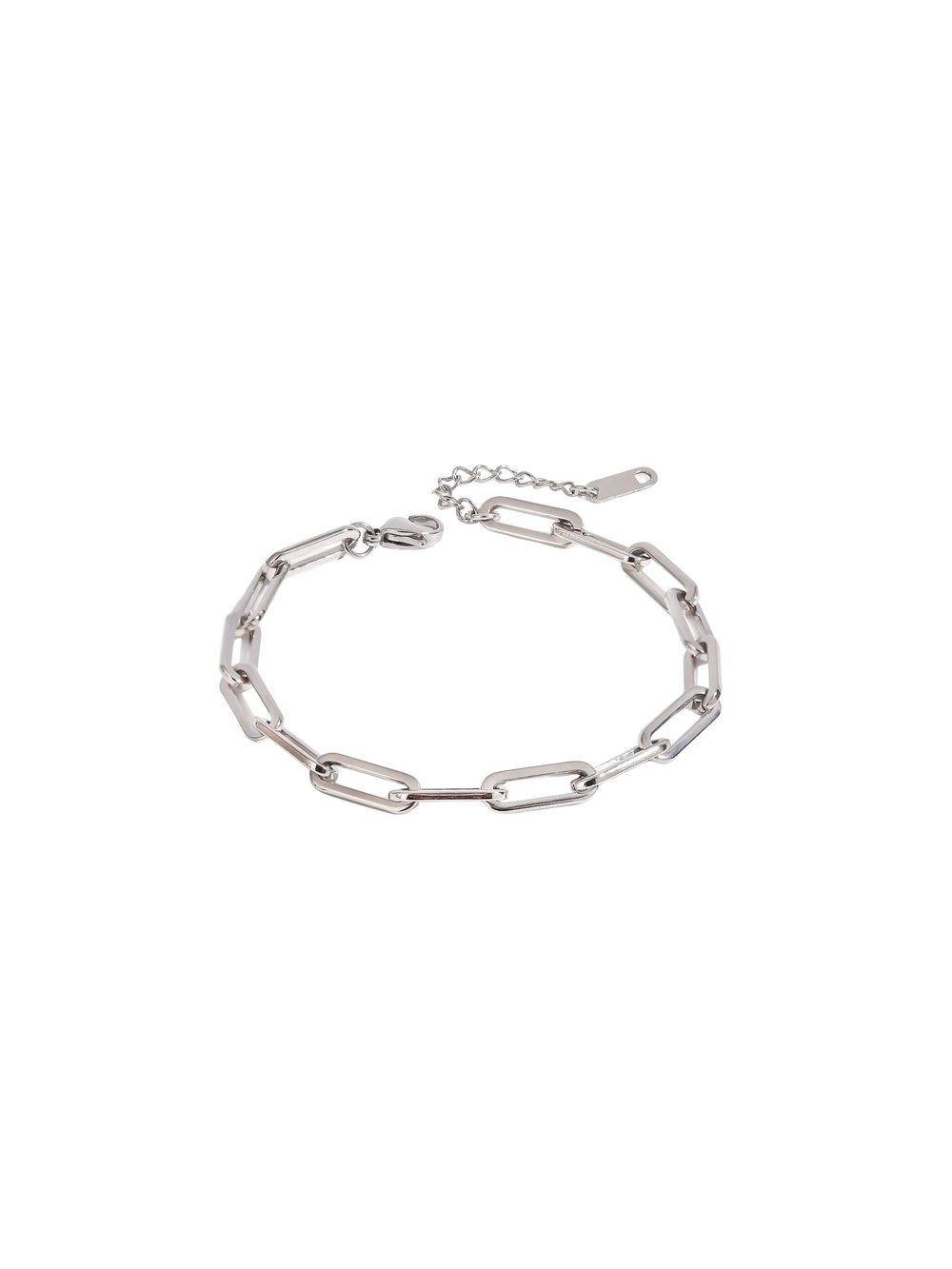 Pulsera Plateada Eslabones