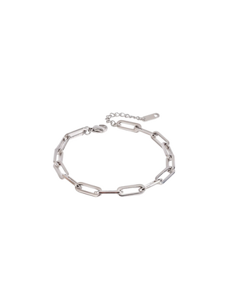 Pulsera Plateada Eslabones