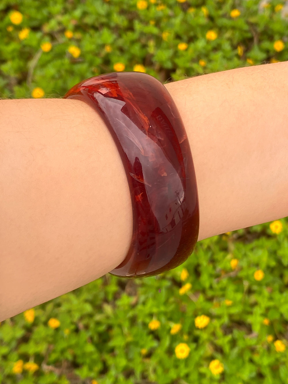 Brazalete Grueso Cerrado Vino